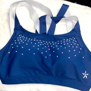 Rebel athletic crop top adult small